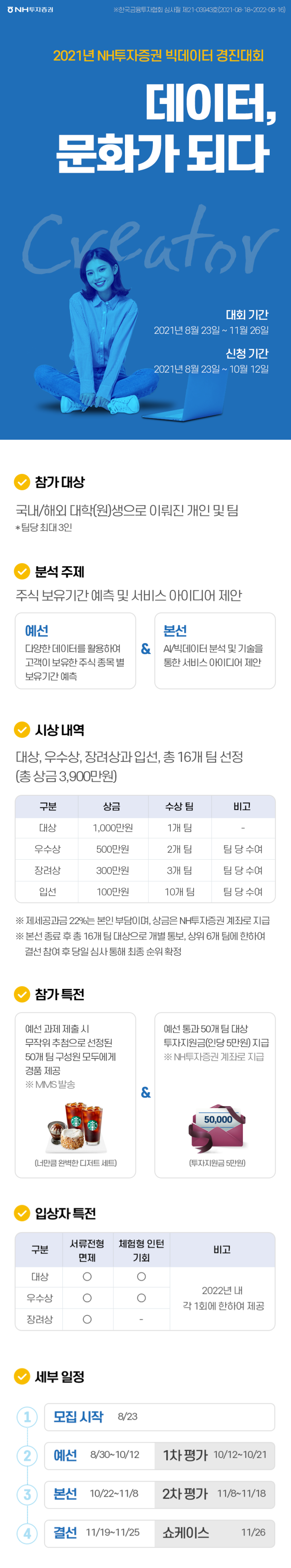 [데이콘] 2021년(제2회) NH투자증권 빅데이터 경진대회