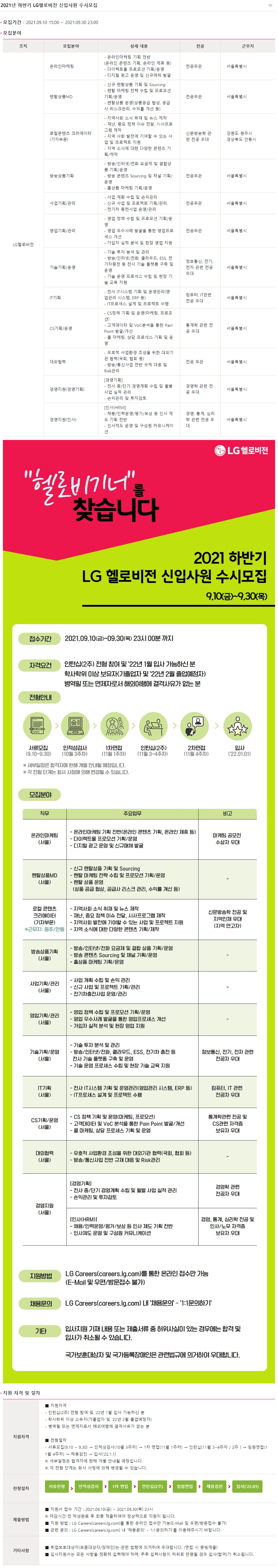 2021년 하반기 신입사원 수시 모집