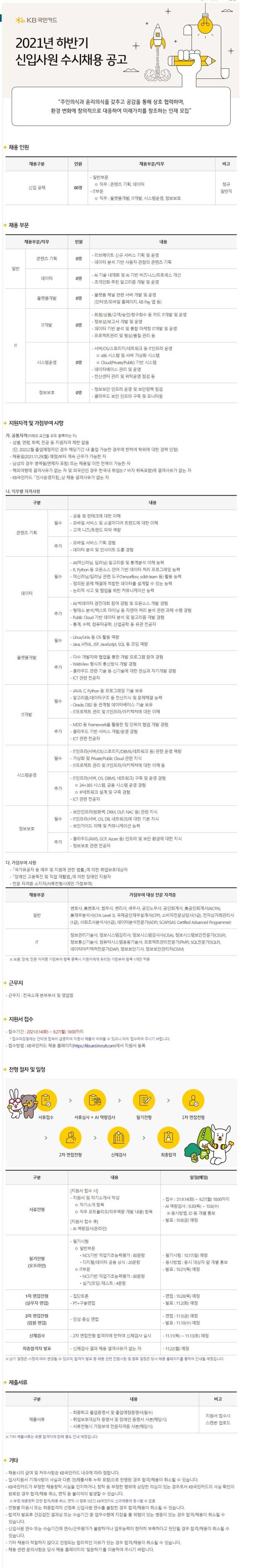 2021년 하반기 신입사원 수시채용