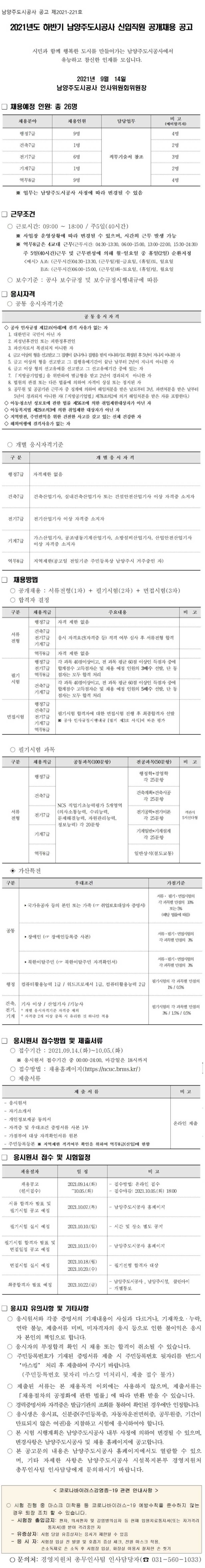 2021년 신입직원 공개채용