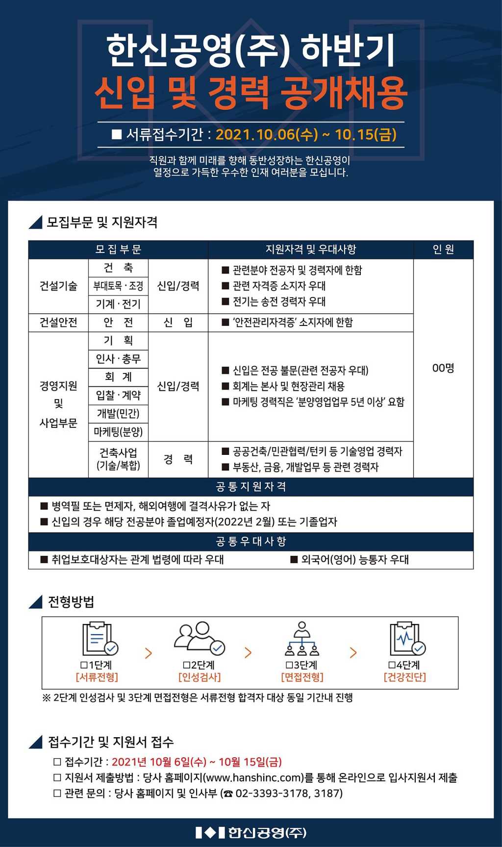 2021년 하반기 신입 및 경력 공개채용