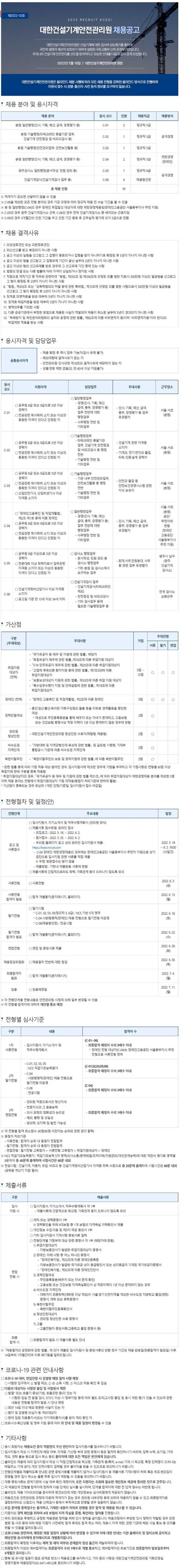 제2022-03호 직원 채용