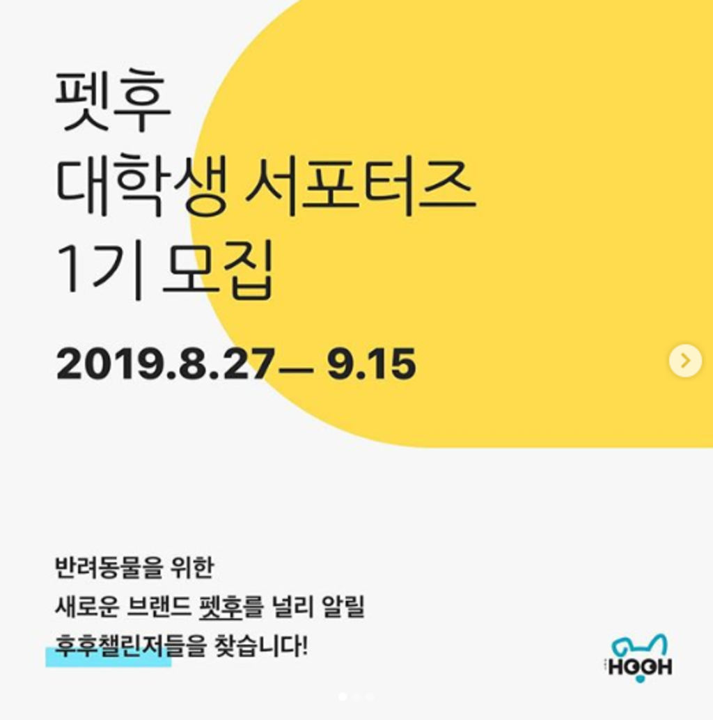 글라이드 펫후 대학생서포터즈 1기 모집