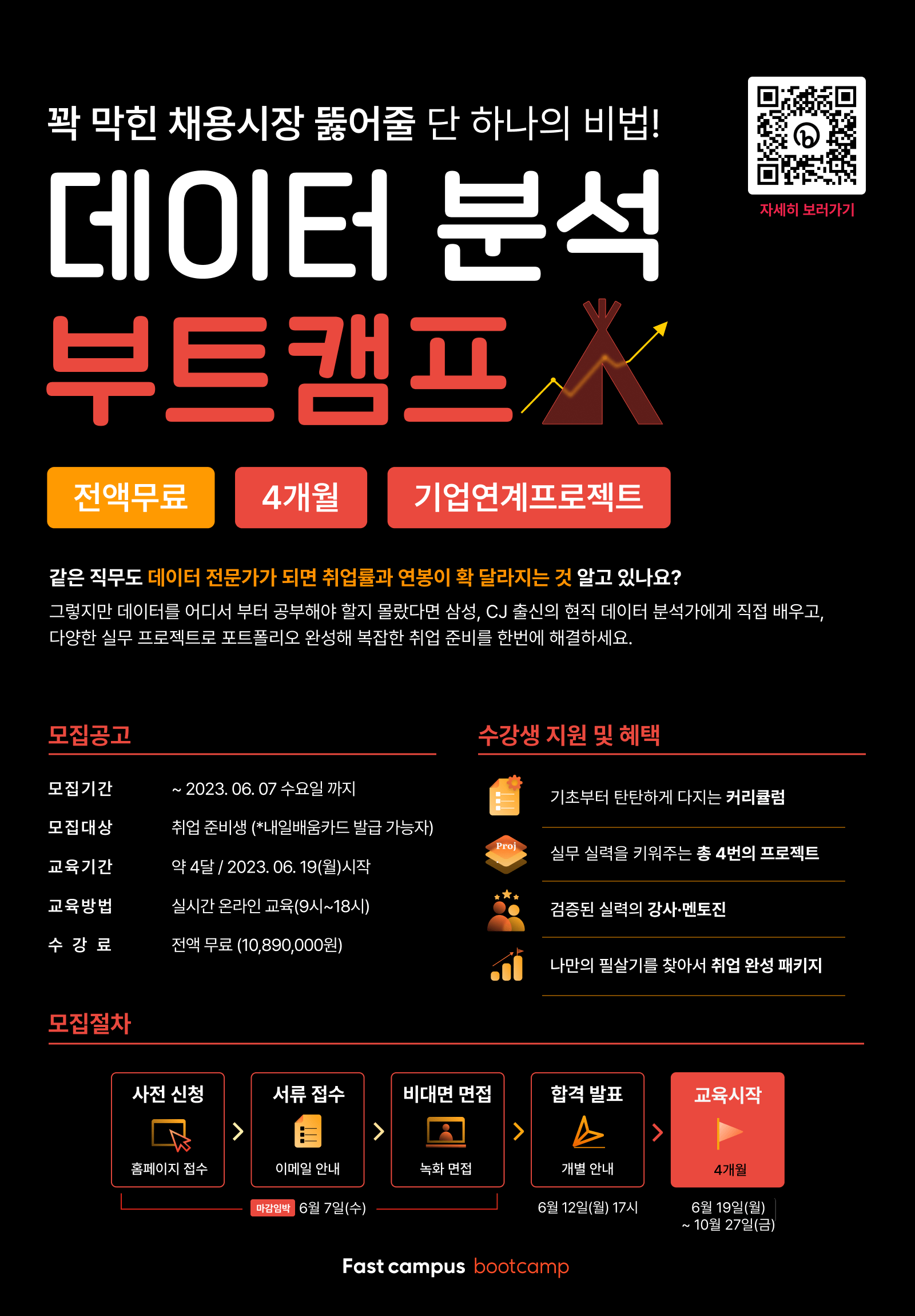 [마감임박] 데이터 분석 부트캠프 수강생 모집