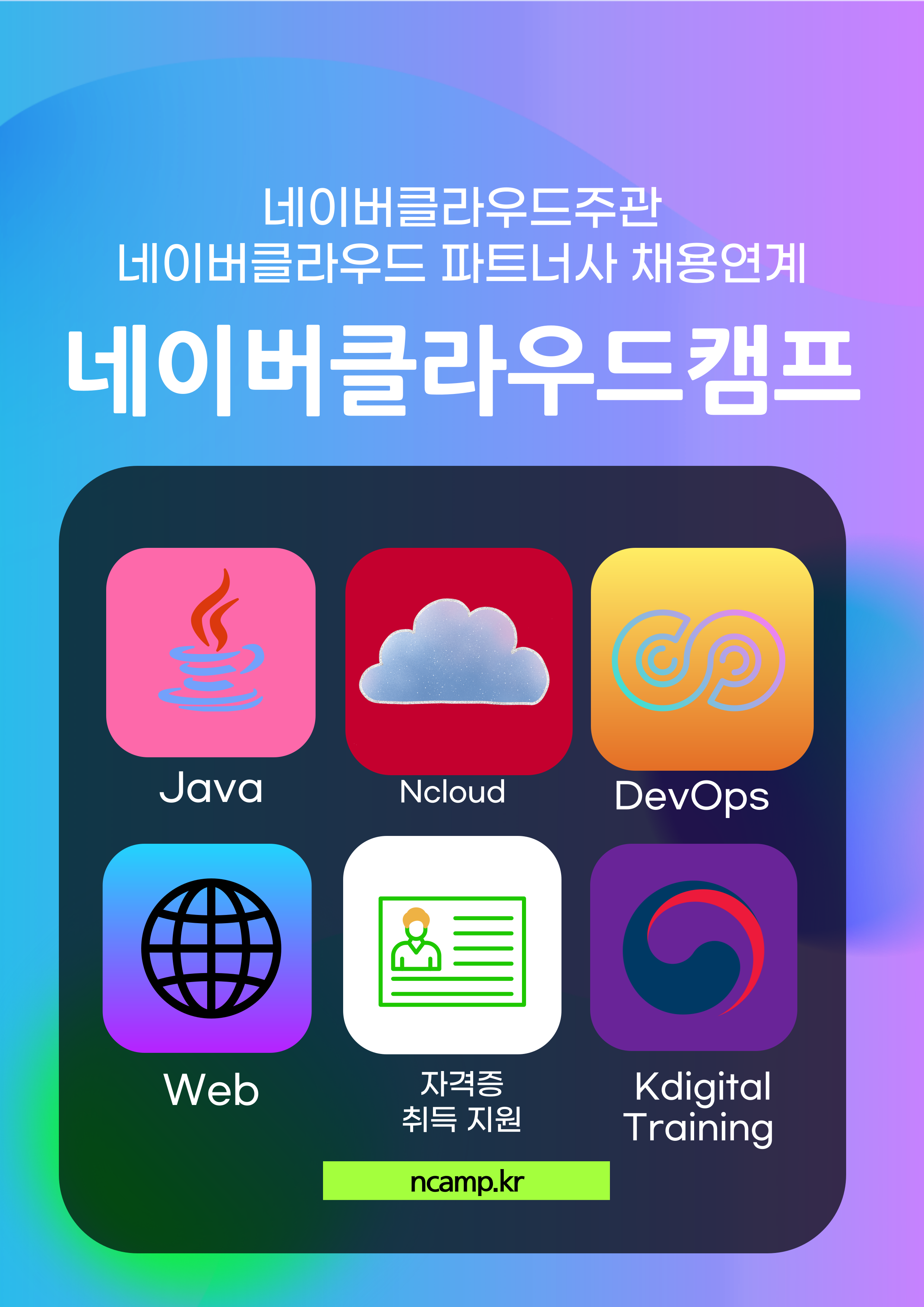 [네이버클라우드 주관] 네이버클라우드 파트너사 채용연계 클라우드기반 웹 개발자 데브옵스과정