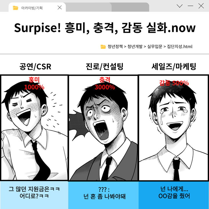 신개념 아카이빙/기획단 - 서프라이즈(Surprise) 3기 청년, 10인 모집!