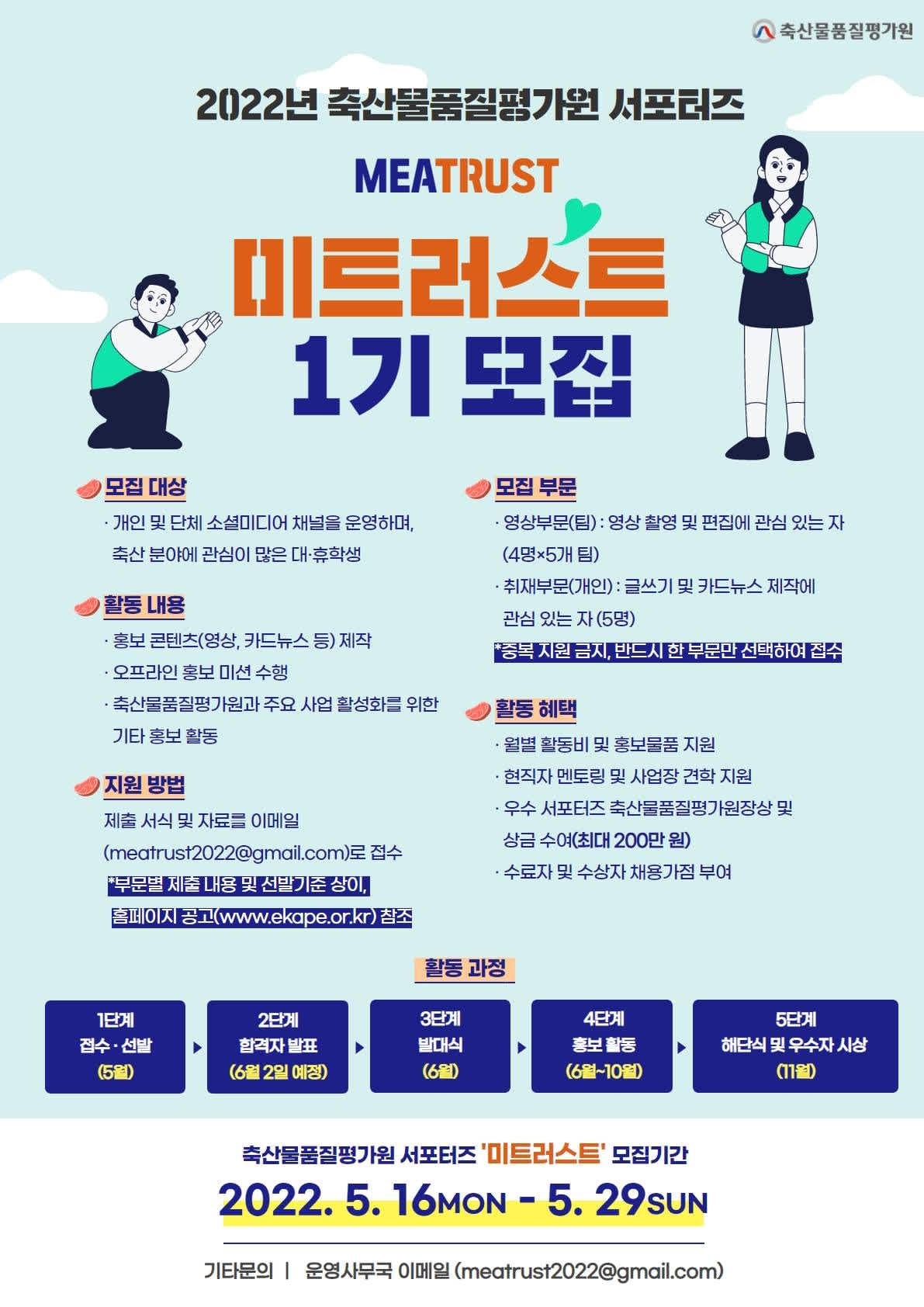 2022년 대학생 서포터즈 ‘미트러스트’ 1기 모집