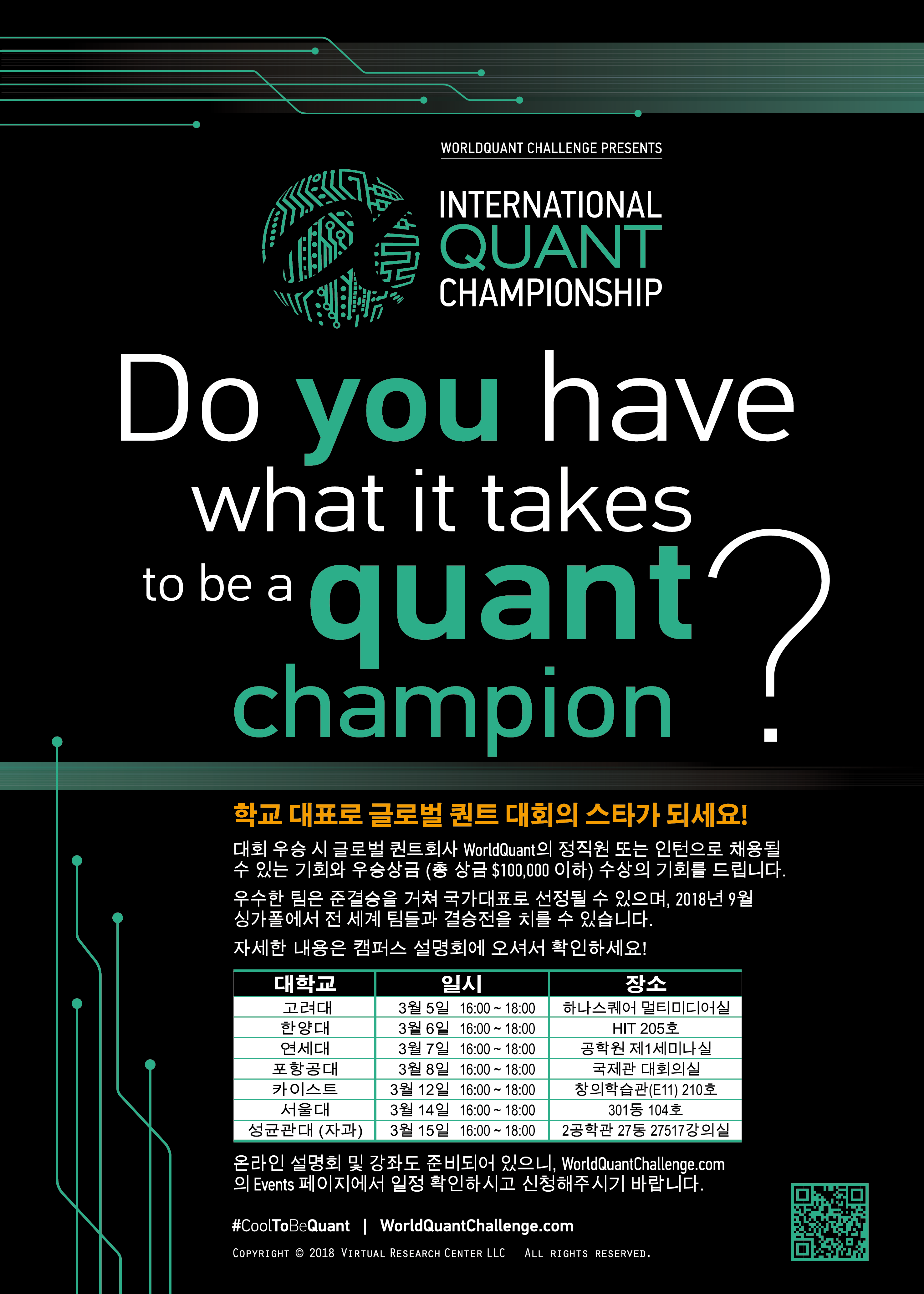 WorldQuant 글로벌 퀀트 챔피언십 대회