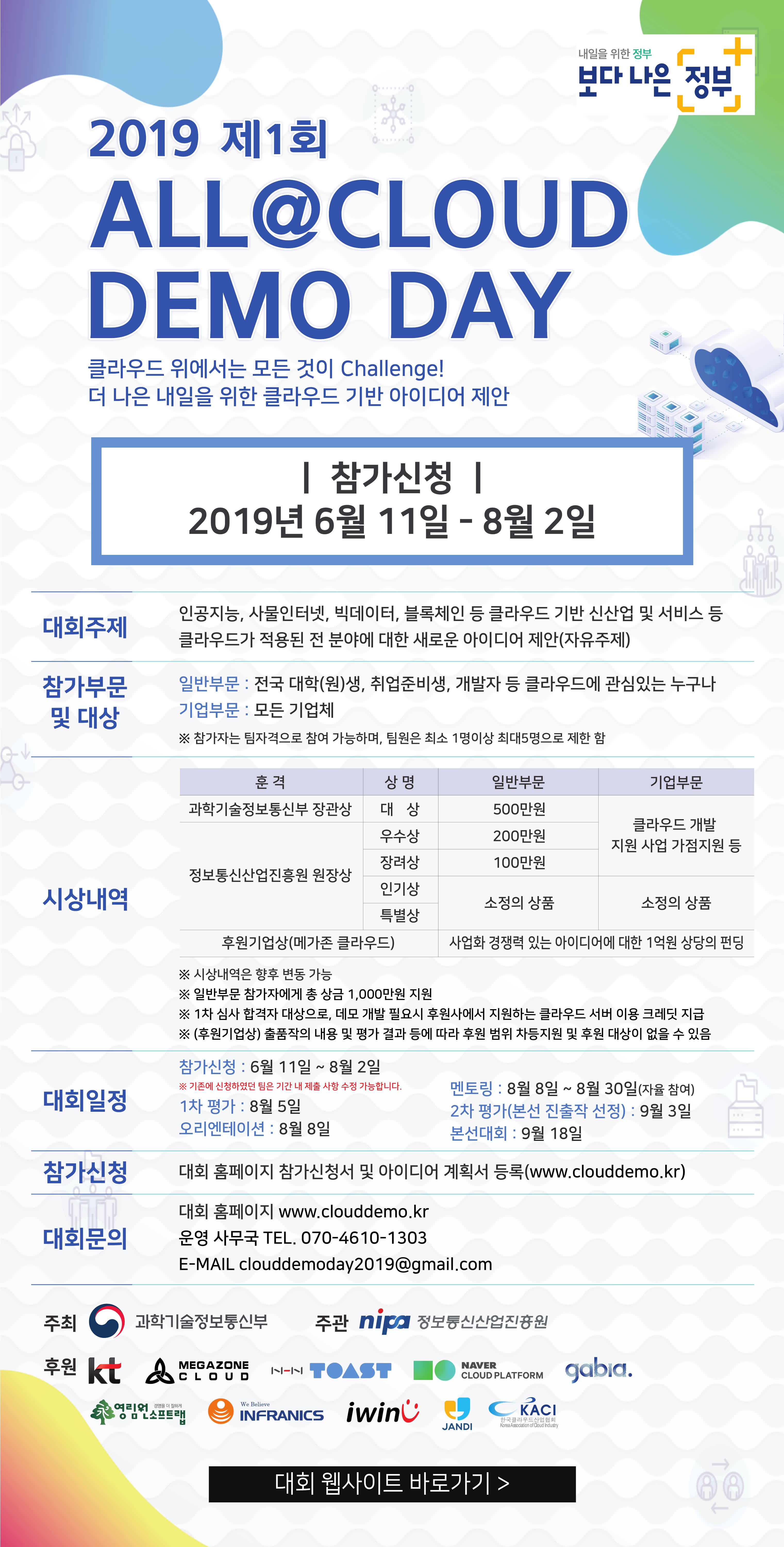 2019 제1회 ALL@CLOUD DEMO DAY  아이디어 대회