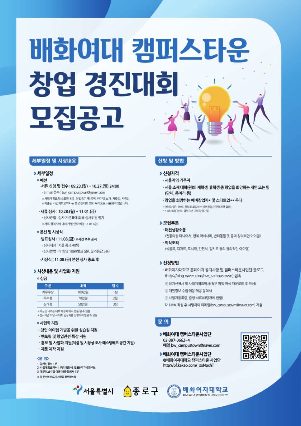 배화여대 캠퍼스타운 창업 경진대회