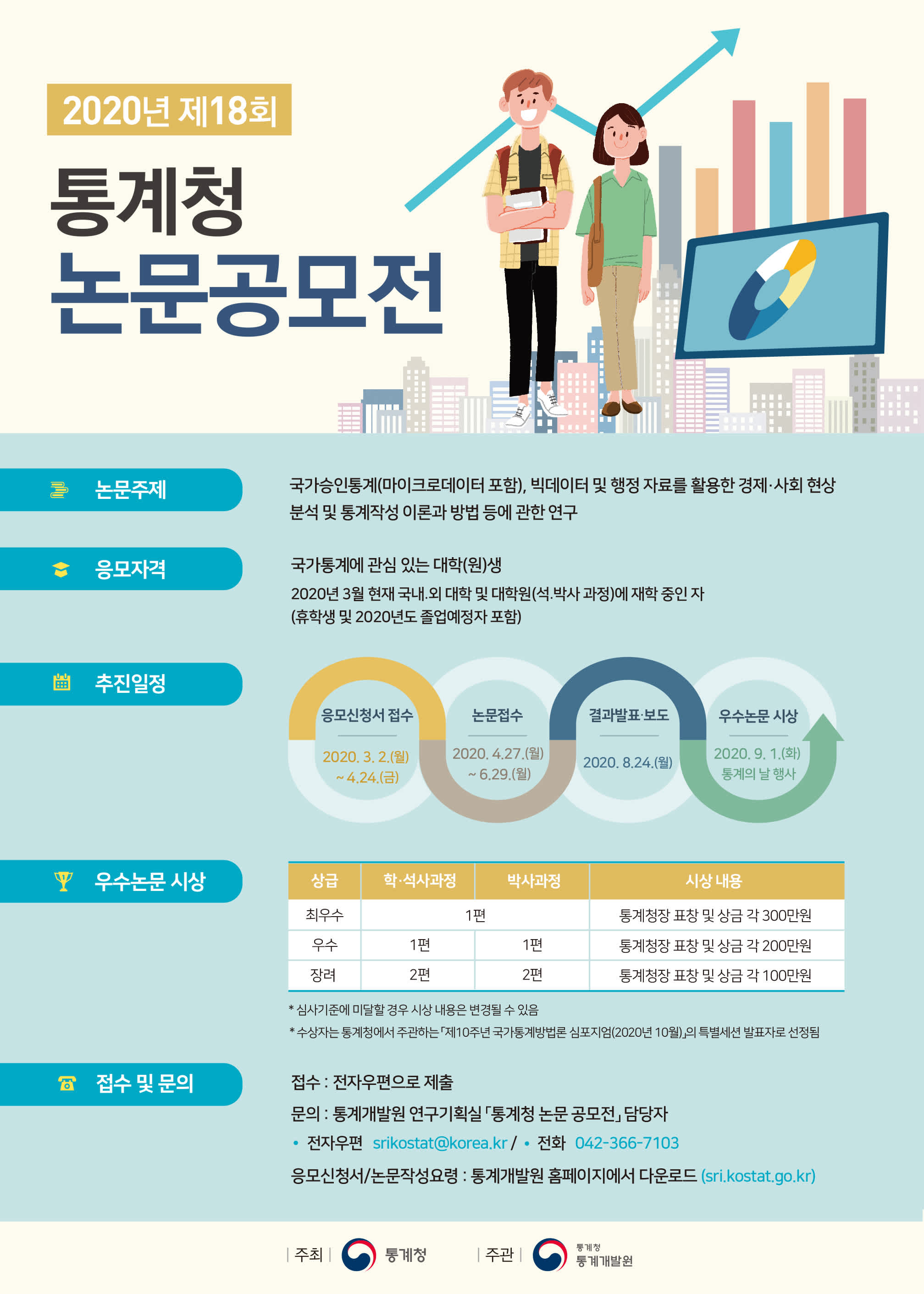 통계청 2020 제 18회 논문 공모전