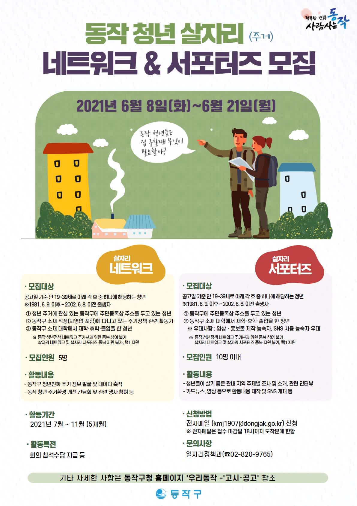 동작 청년 살자리 네트워크&서포터즈