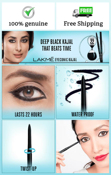 Buy Lakme Eyeconic Kajal Deep Black 0 35g At Lowest Price In India With Rs 45 0 Cashback On Zingoy Com Lakme eyeconic kajal is long lasting up to 10 hours and is designed with an easy to use and. lakme eyeconic kajal deep black 0 35g