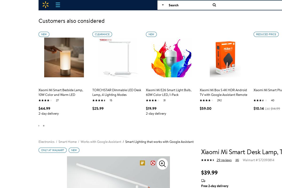 xiaomi lamp walmart