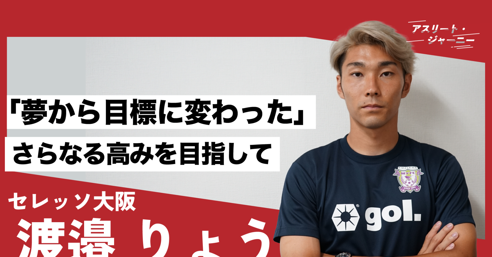 生きる意欲が失せたどん底期も…C大阪・渡邉りょうが語る「波乱万丈から