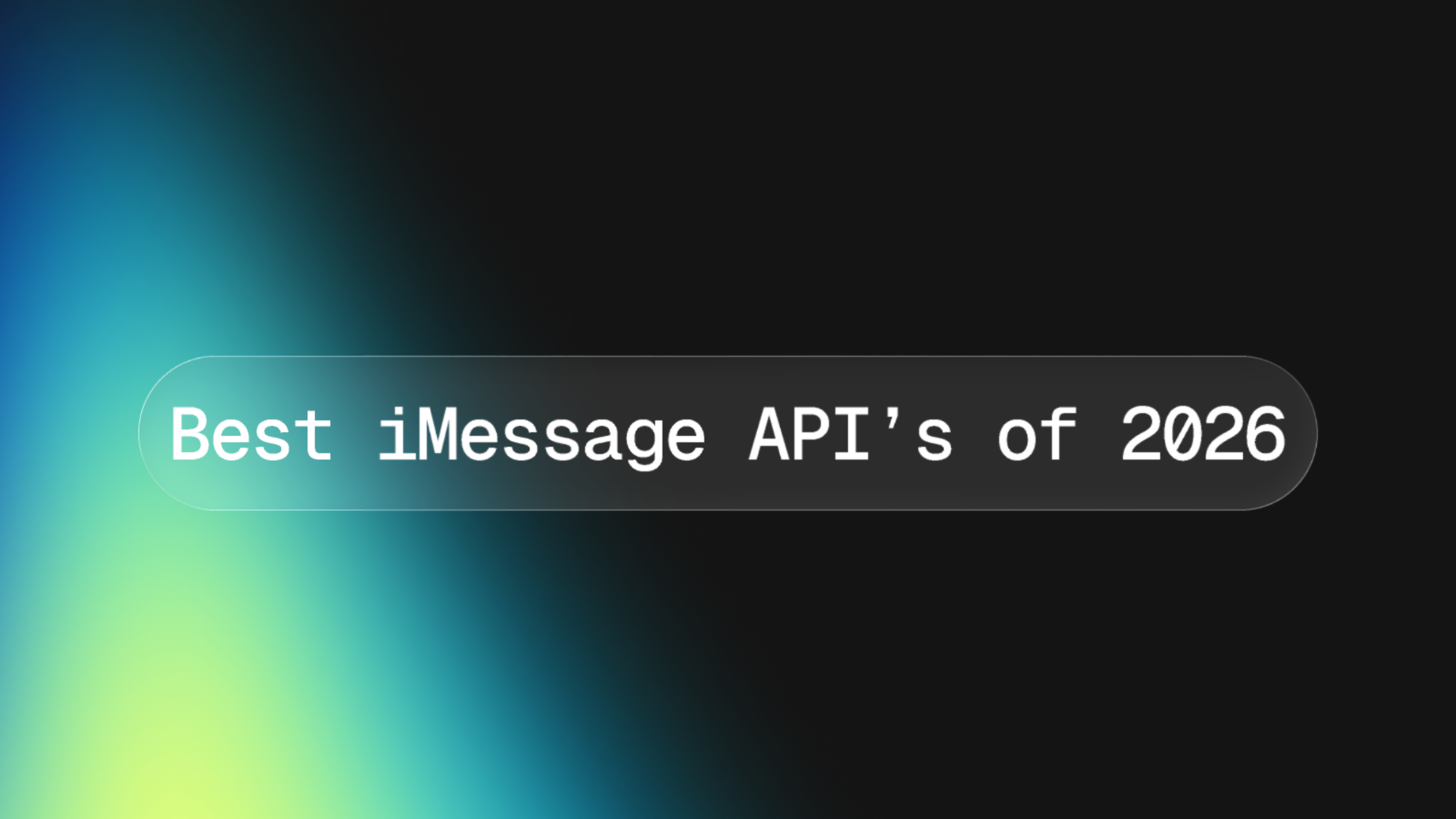 The best iMessage API providers