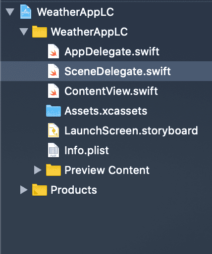Swift UI - Project layout