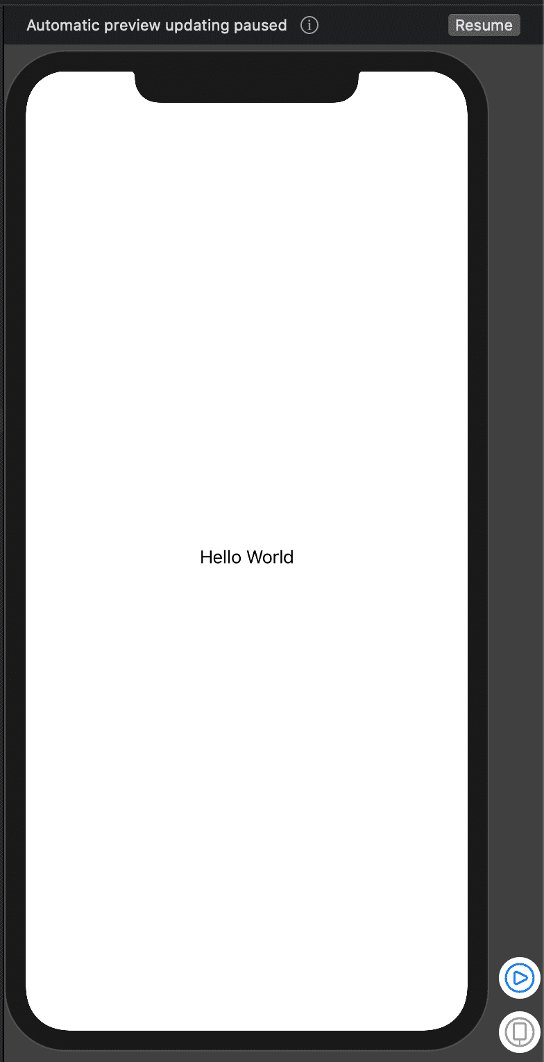 SwiftUI - Similator preview