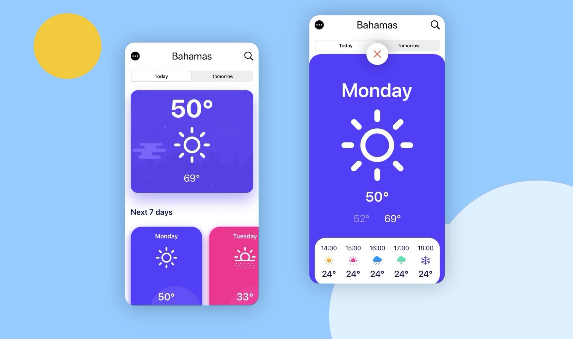 Weather App Design