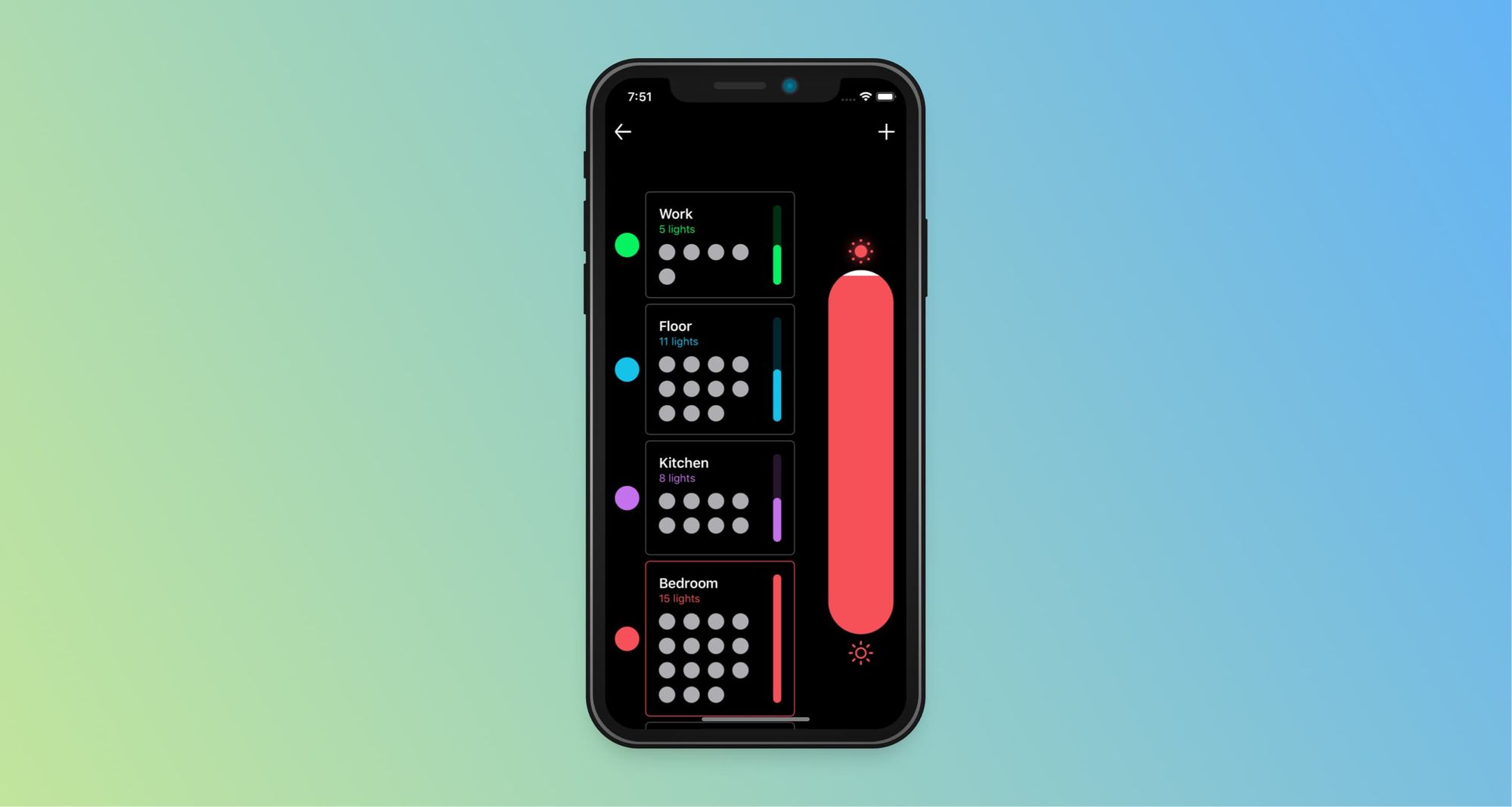 Smart Home Settings UI