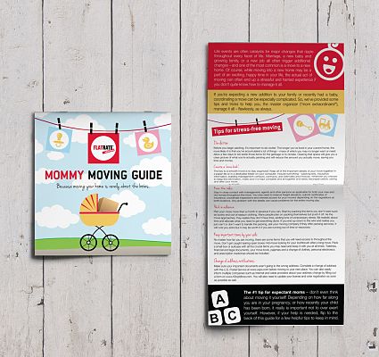 Mommy Moving Guide Half Fold Brochure