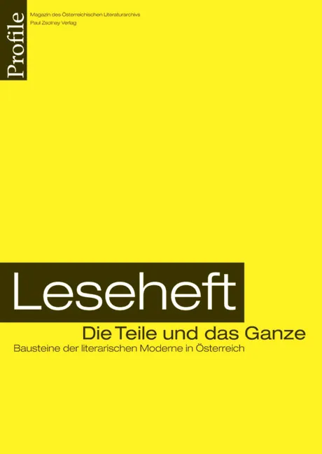 Profile 10/Leseheft, Die Teile und das Ganze