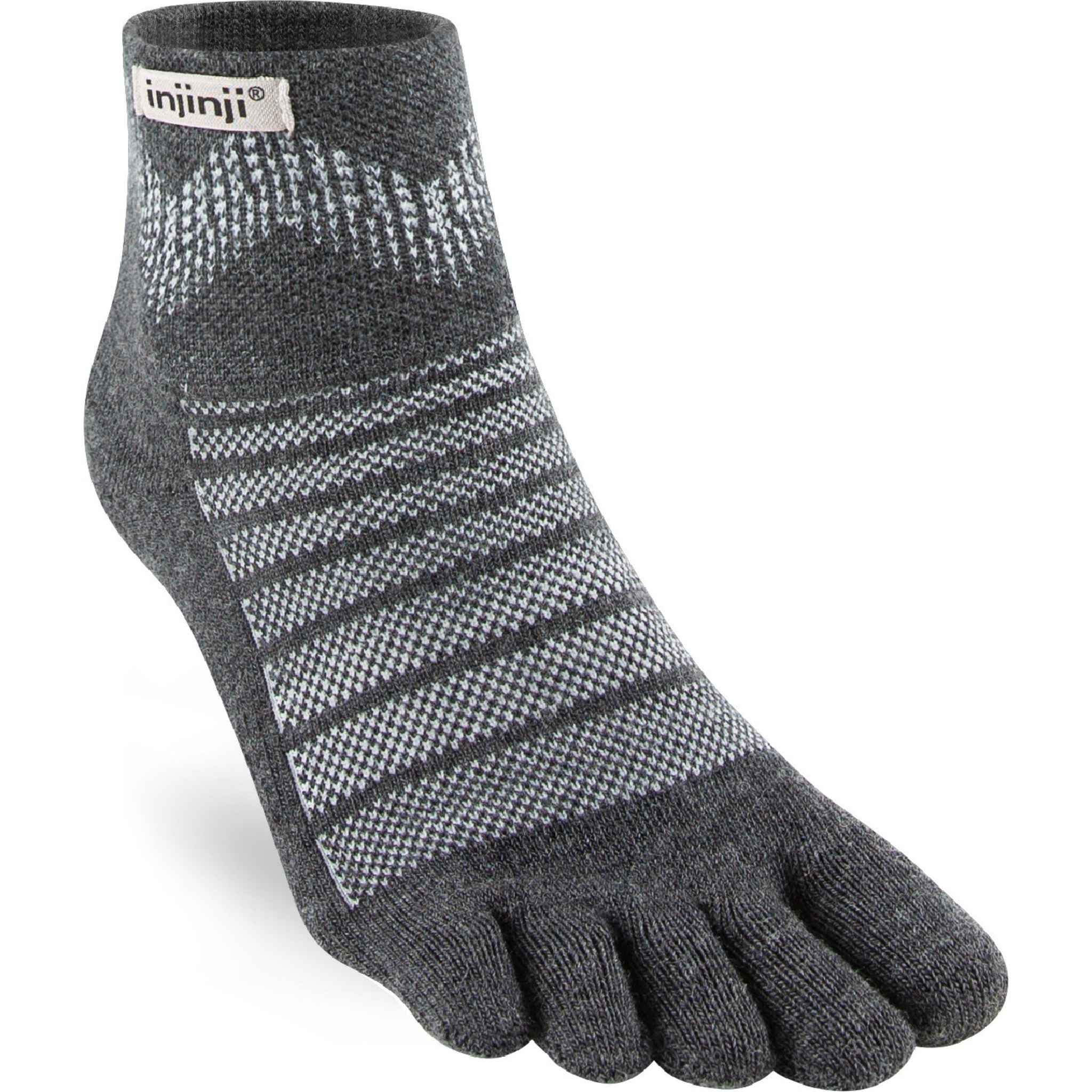 Injinji Outdoor Midweight Mini‑Crew Wool Socks