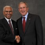 Dwight Raiford and George W. Bush