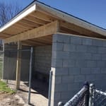 DeMotte LL Dugout built from Grow the Game Grant