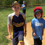 Cheltenham (Pa.) Little League player with buddy