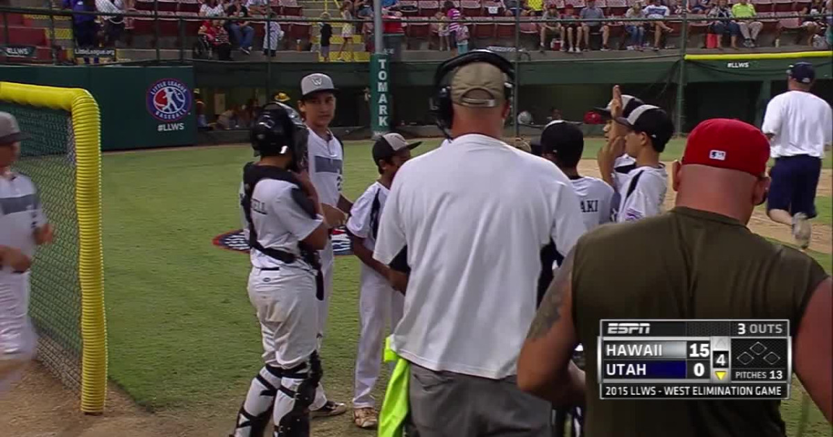 Hawaii's Charles Winchester gets final out LLB West Regional Little