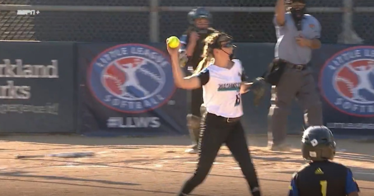 Abby McNear's InningEnding Double Play Little League