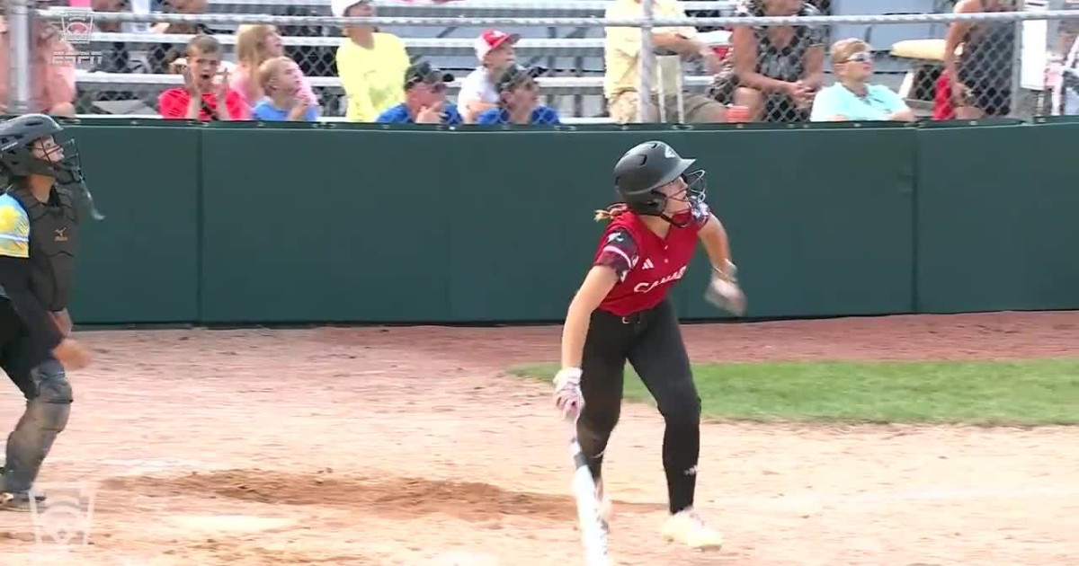 Payton Kinsley ends it with a homer Little League