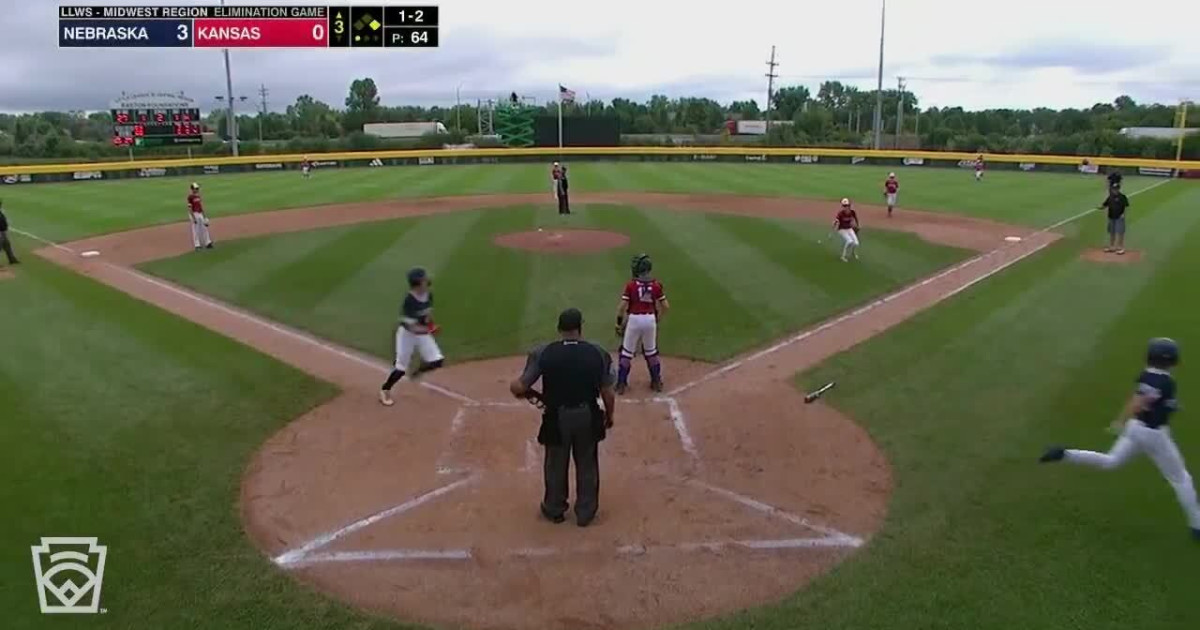 Hagan Gates slams inside the park homer Little League