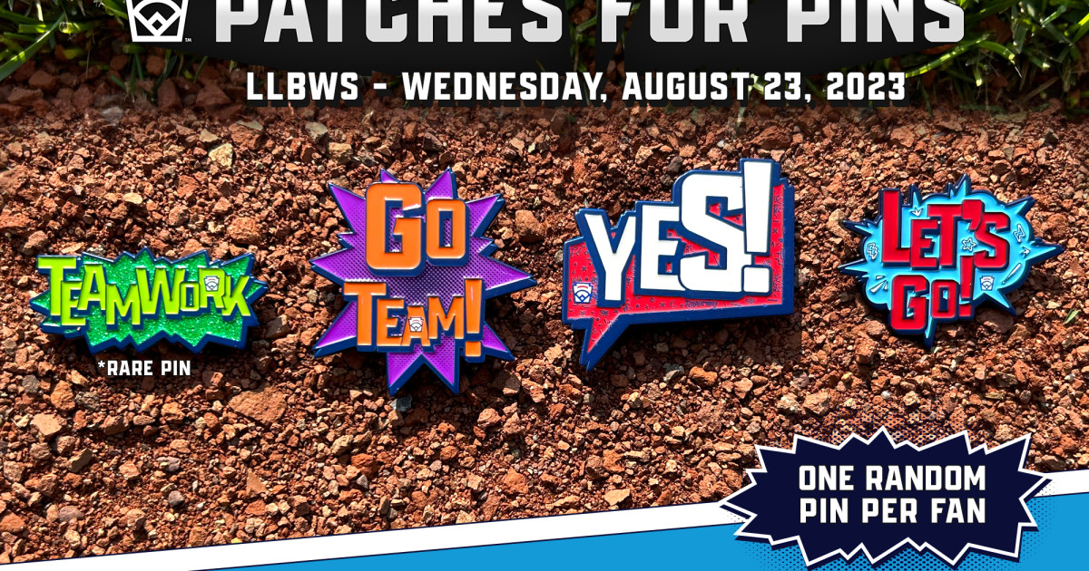 Patches for Pins Promotion on Wednesday at the 2023 Little League