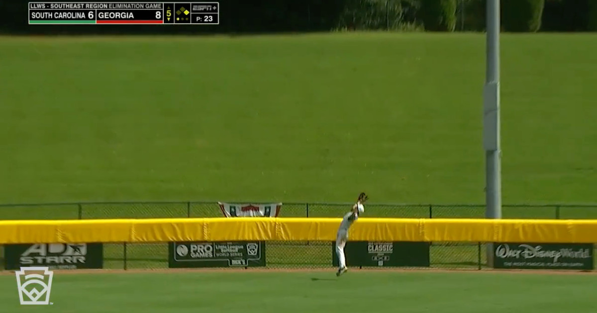 Daniel Davis flashes the leather Little League