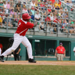 challenger game - player swinging bat