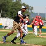 challenger game - buddy running with player to first