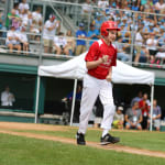 challenger game - player running to first