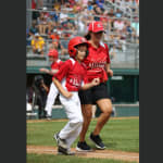 challenger game - player running to first