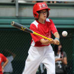 challenger game - batter hitting ball