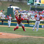 japan catcher throwing ball