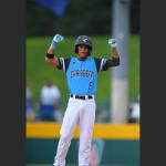 CB player celebrating