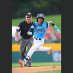 CB player rounding first