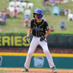 Australia player on base