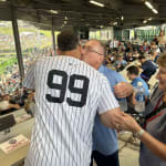 Aaron Judge with Parents after award