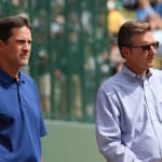 Mike Mussina with Stephen D. Keener.