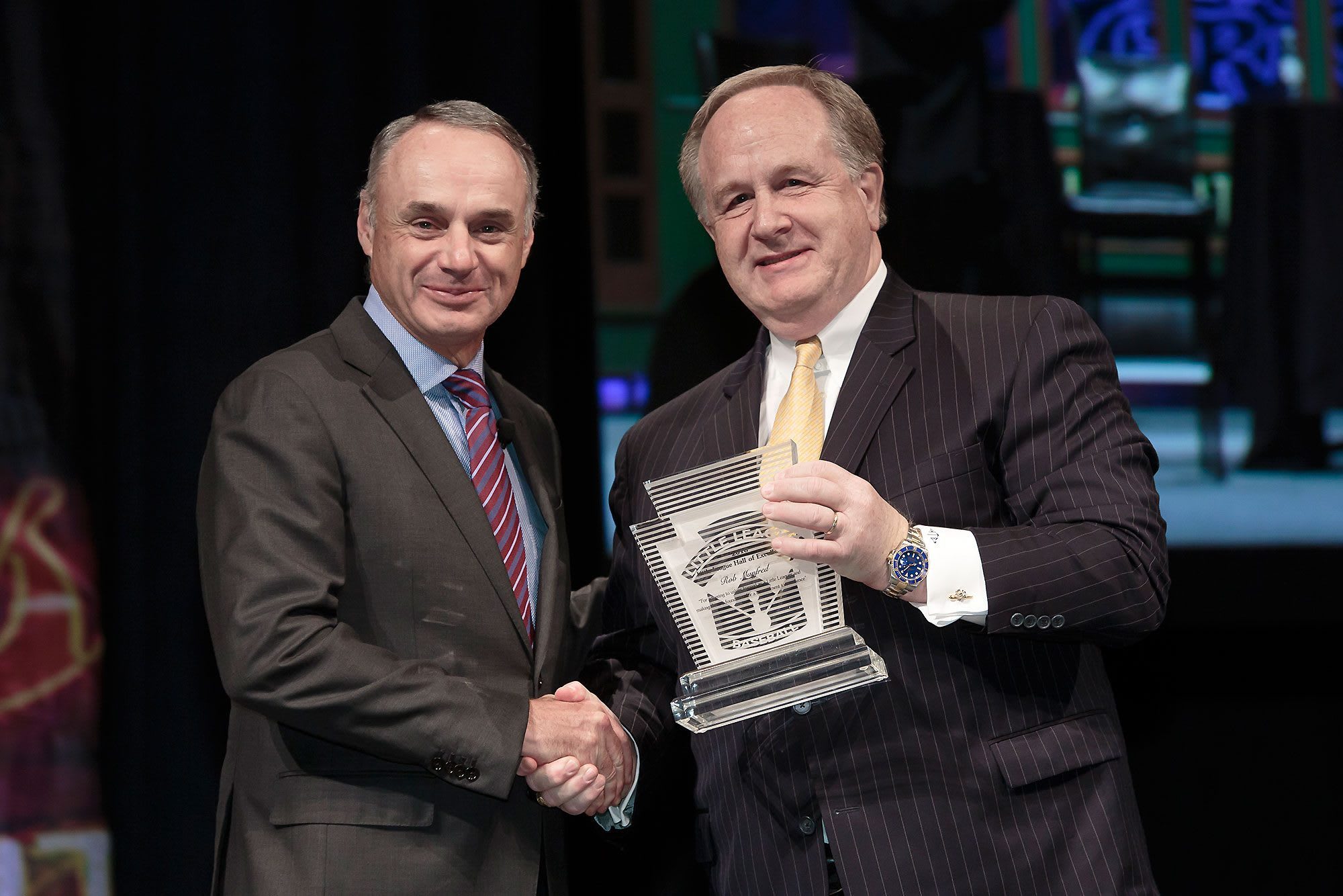 Rob Manfred and Hugh Tanner
