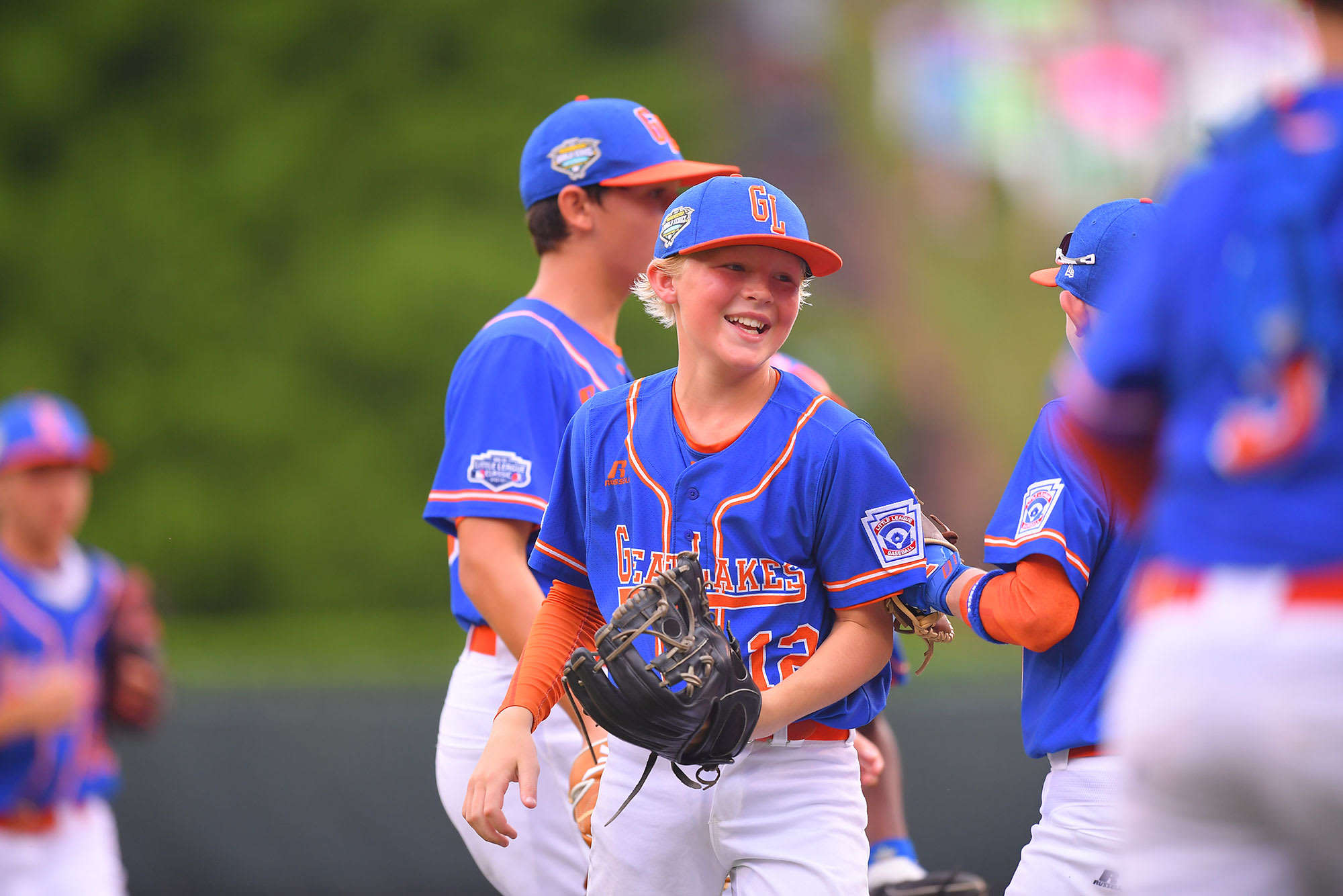 great lakes player smiling