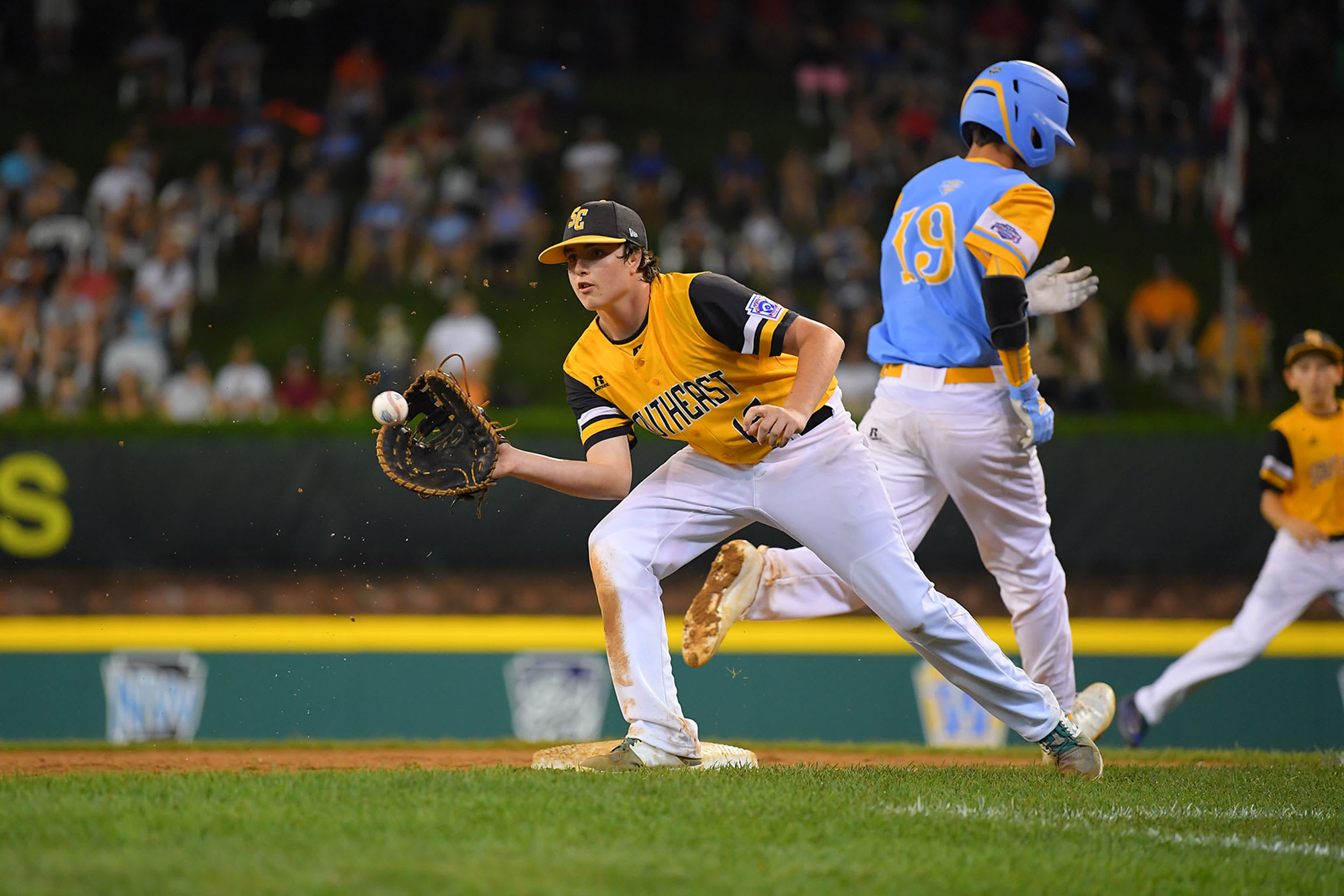 southeast pitcher catches ball